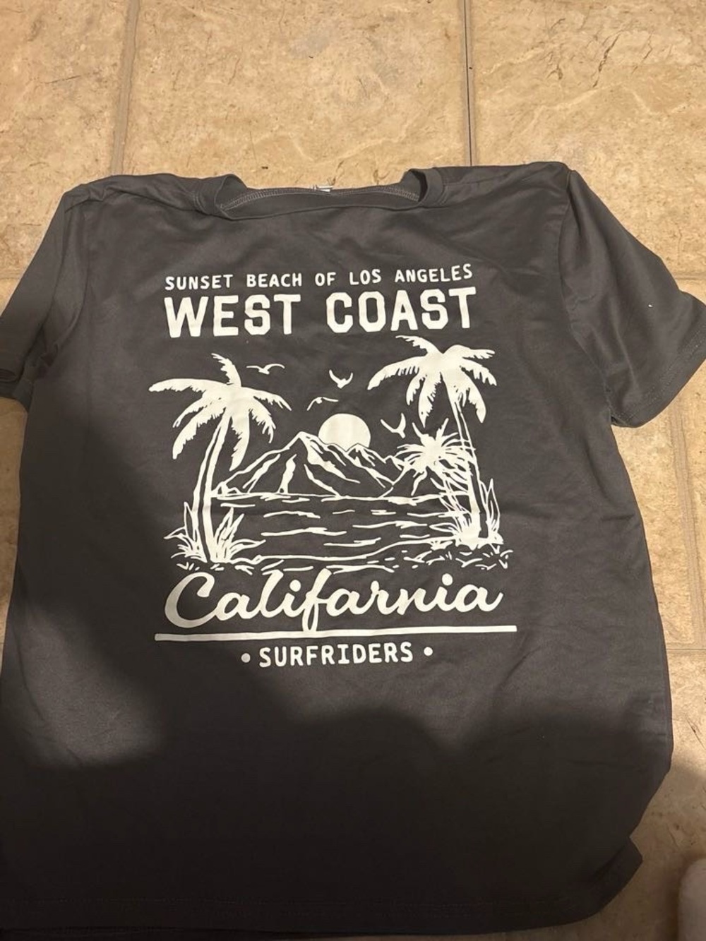 West Coast California Surfriders Graphic Tee - Black & White